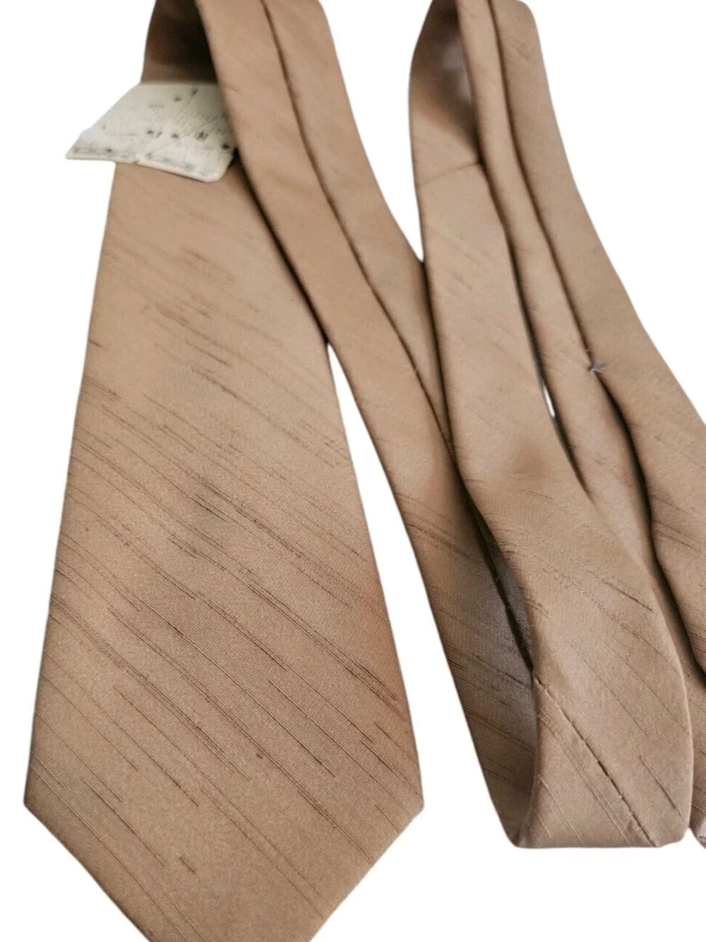 Wemlon by Wembley Mens Tie Textured Brown Polyester 60s 70s 3